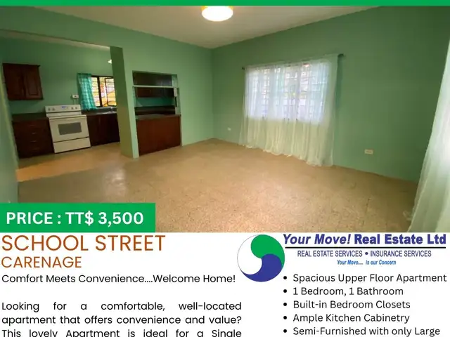 1-bedroom apartment in Carenage to rent, Carenage