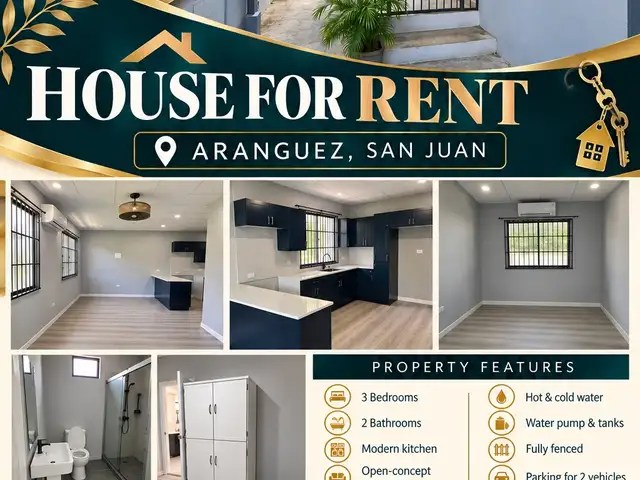 3-bedroom house in San Juan to rent, Aranguez