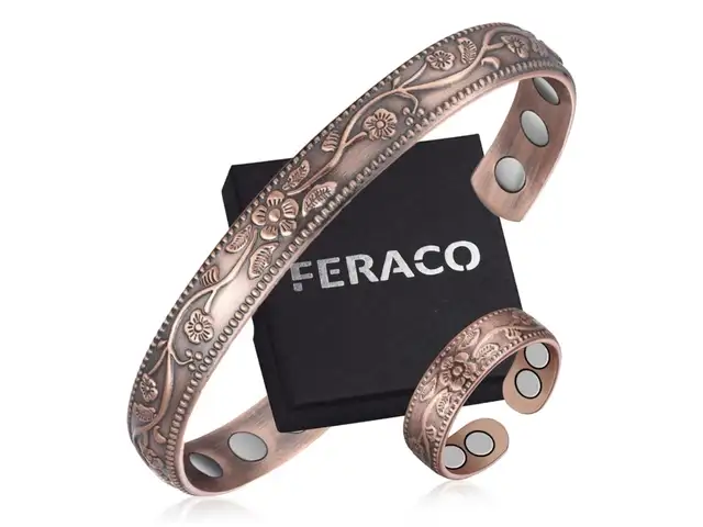 Copper Bracelet with ring, Duncan Village