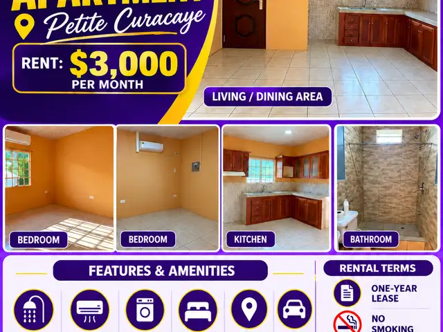 2-bedroom apartment in Petite Curacaye to rent, Santa Cruz