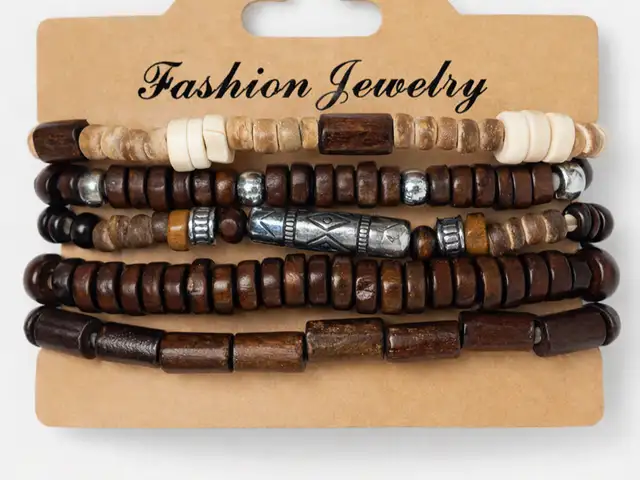 African beaded bracelet for Men, Sangre Grande