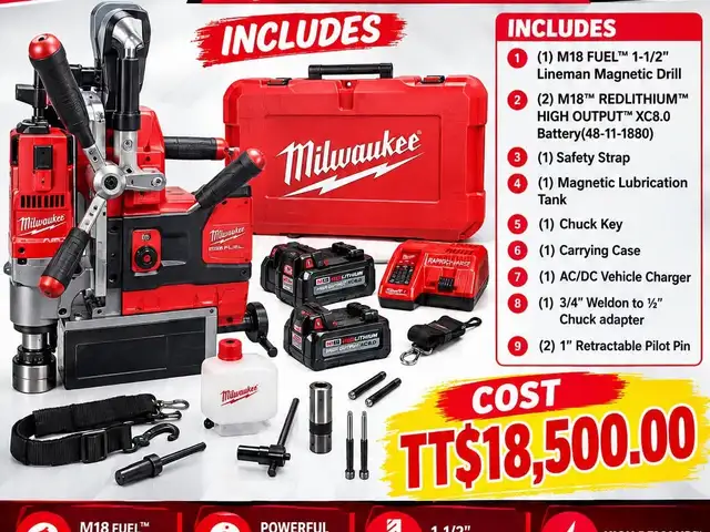 Milwaukee Magneti Drill kit XC8.0, Couva