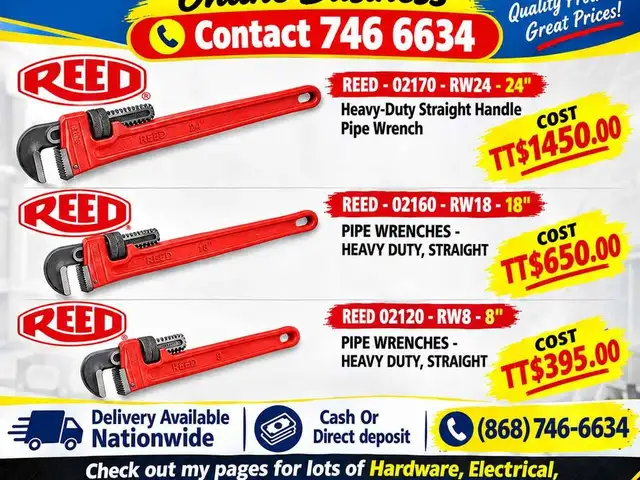 Reed Pipe Wrenches, Couva