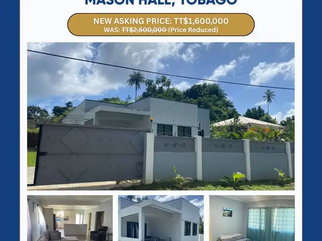 2-bedroom house in Mason Hall, Tobago for sale, Mason Hall