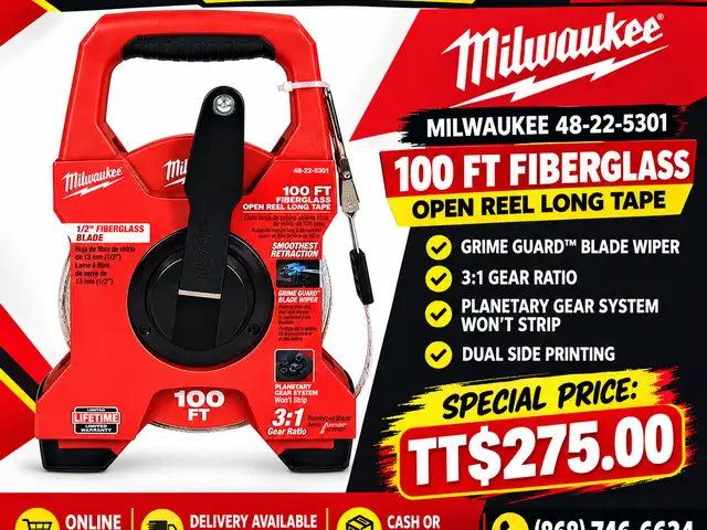 Milwaukee Fiberglass 100ft Tape Measure, Couva