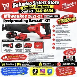 Milwaukee Sawzall Kit 2821 21 M18 Fuel, Couva