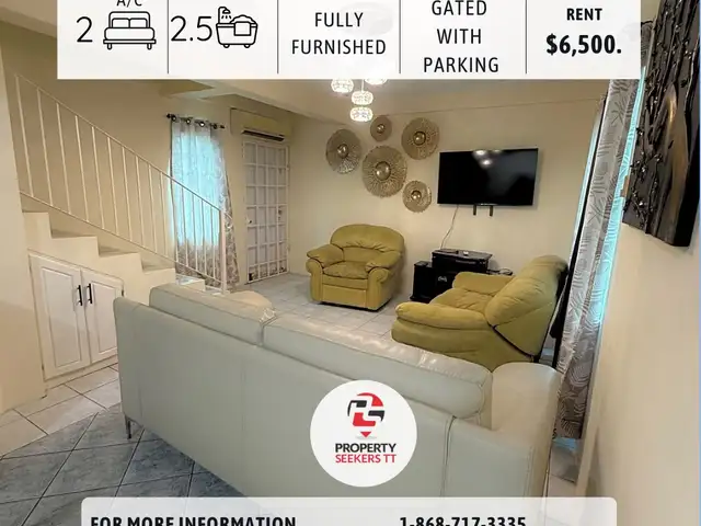 2-bedroom townhouse in Petit Bourg to rent, San Juan