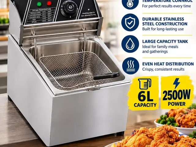 6L electric deep fryer, Chaguanas