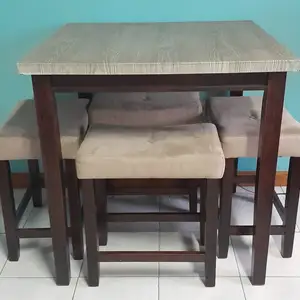 Solid wood 3ft Bar table and stools, Arouca