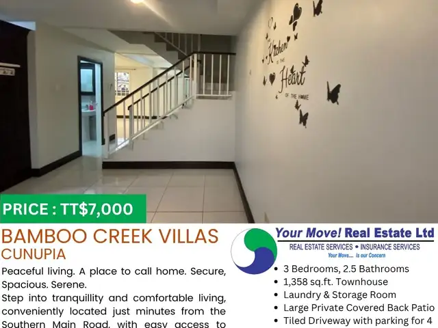 3-bedroom townhouse in Cunupia to rent, Cunupia