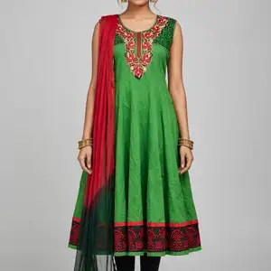 Green Indian dress, Macoya