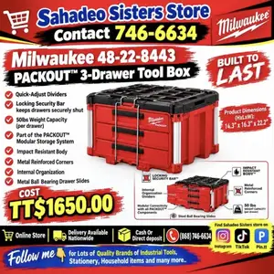 Milwaukee 3 draw tool box 48228443, Couva