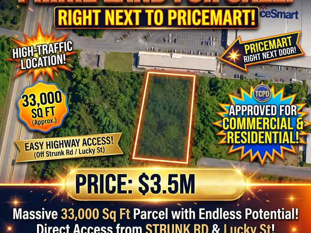 Commercial land 33000 sq.ft, La Romain