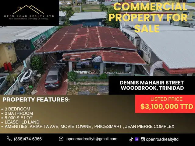 3-bedroom house in Woodbrook for sale, Woodbrook