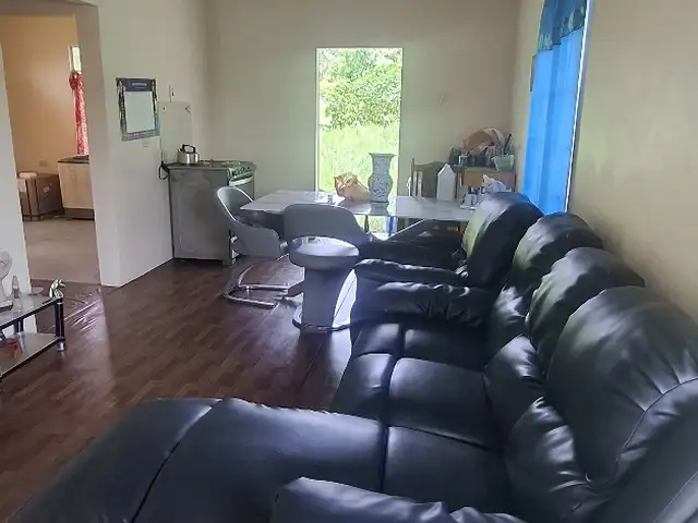 Sectional reclining leather sofa, Princes Town