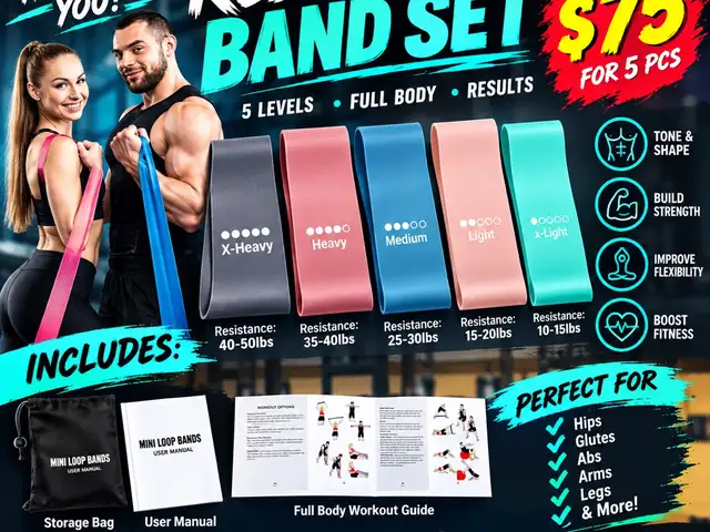 Resistance bands 5pc set, Charlieville