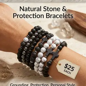 Natural stone bracelets, Charlieville