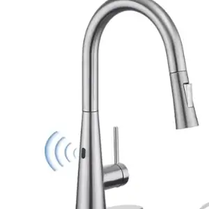 Touchless Kitchen Sink Faucets with Pull Down Sprayer Brushed Nickel, Moder, Diego Martin