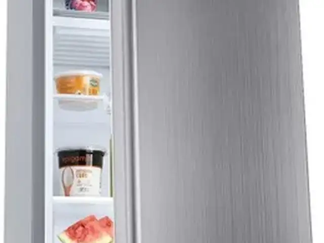Whirlpool single door stainless steel fridge, Curepe