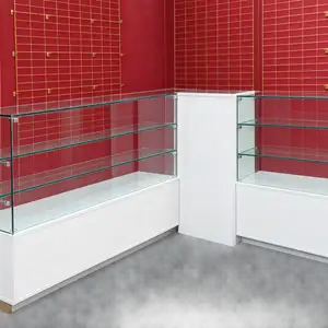 GLASS CASE & BASE WITH DESK, Port of Spain