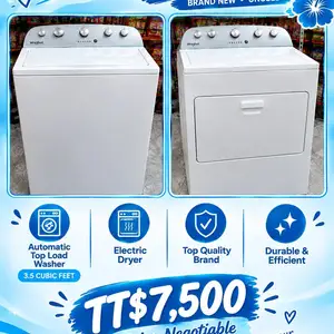 whirpool.top washing machine & electric. Dryer., Trincity