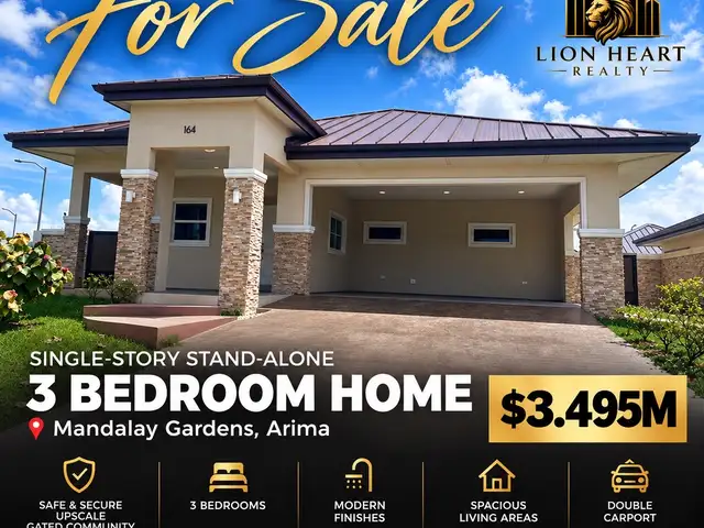 3-bedroom house in Mandalay Gardens for sale, Arima