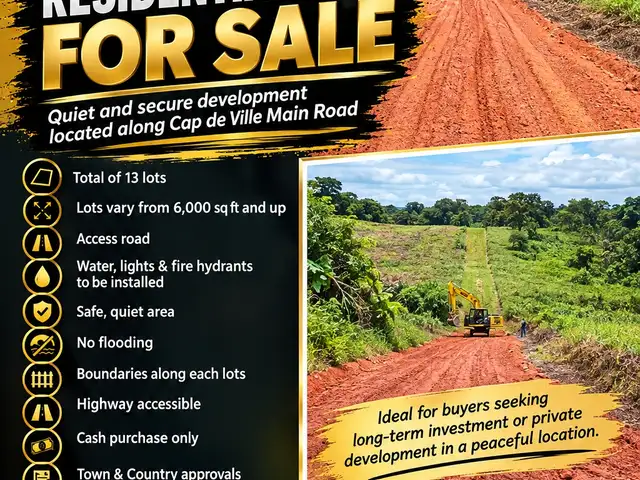 Residential land 6000 sq.ft, Point Fortin