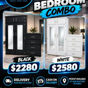 4 Door 2PC Wardrobe Available Now, Penal