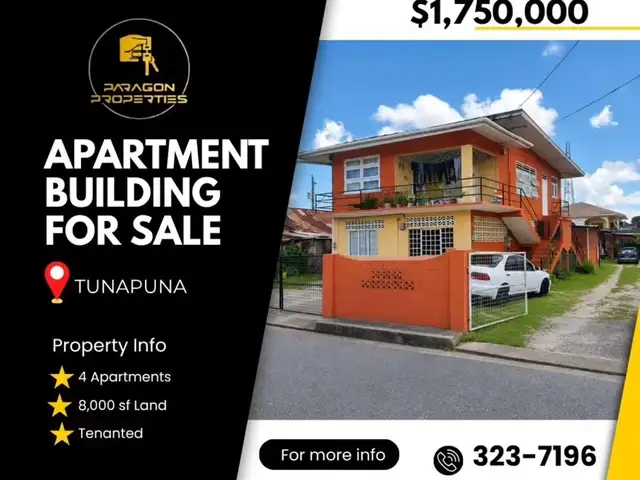 10-bedroom apartment in Bazilon Street for sale, Tunapuna