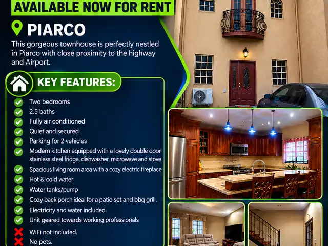 2-bedroom townhouse in Piarco to rent, Piarco