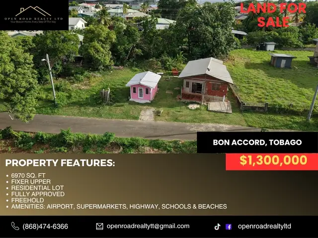 Residential land 6970 sq.ft, Bon Accord