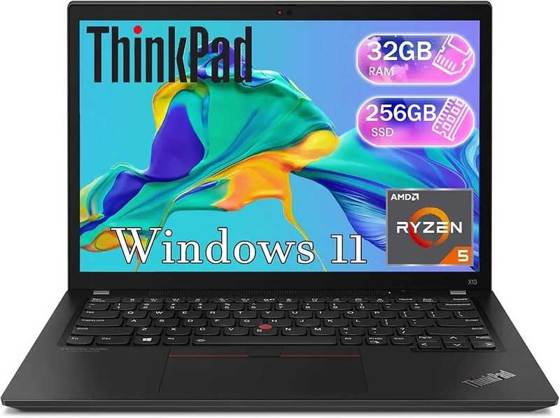 Lenovo ThinkPad Laptop 32GB RAM, 256GB SSD Harddrive, Windows 11