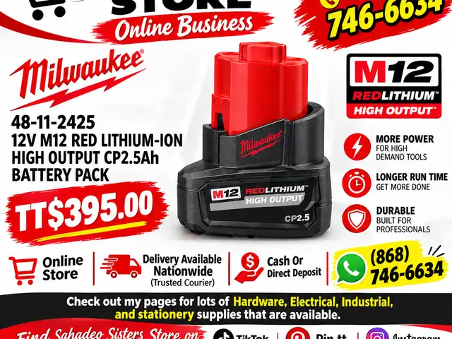 Milwaukee M12 Tool 2.5ah Battery pack, Couva