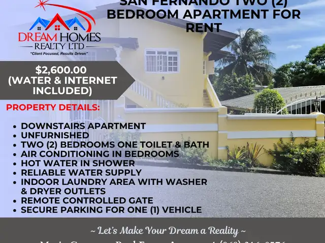 2-bedroom apartment in Friendship Village, San Fernando to rent, San Fernando