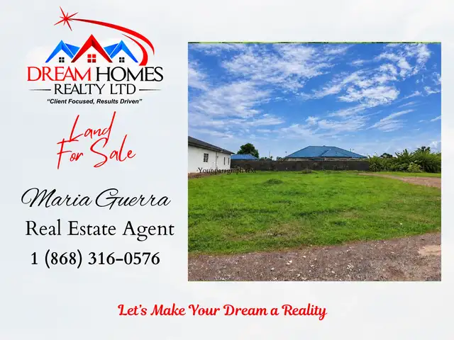 Residential land 4668 sq.ft, Cunupia