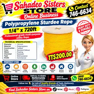 1/4 x 720ft Polypropylene Sturdee Rope, Couva