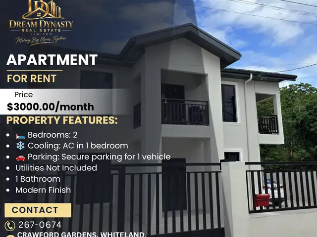 2-bedroom apartment in Whiteland to rent, Gasparillo