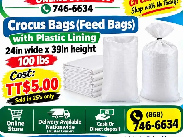 Crocus Feed Bags 24inch x 39 inch 100 lbs, Couva