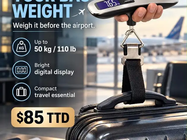 Digital Luggage Scale 50kg / 110lb Travel Bag Scale, Carapichaima