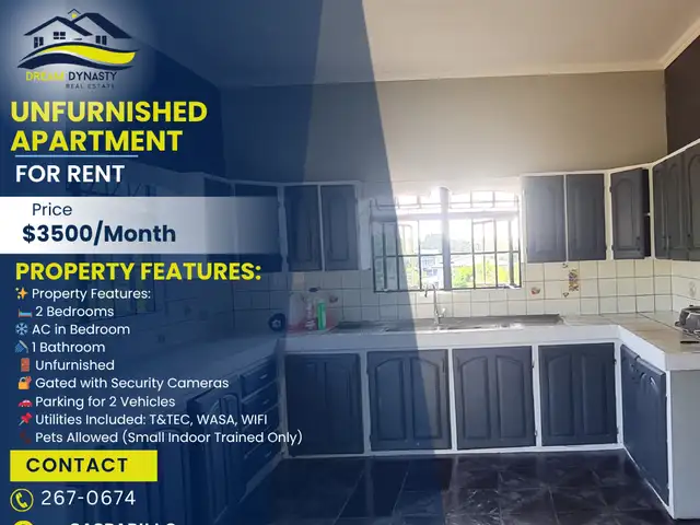 2-bedroom apartment in Caratal to rent, Gasparillo