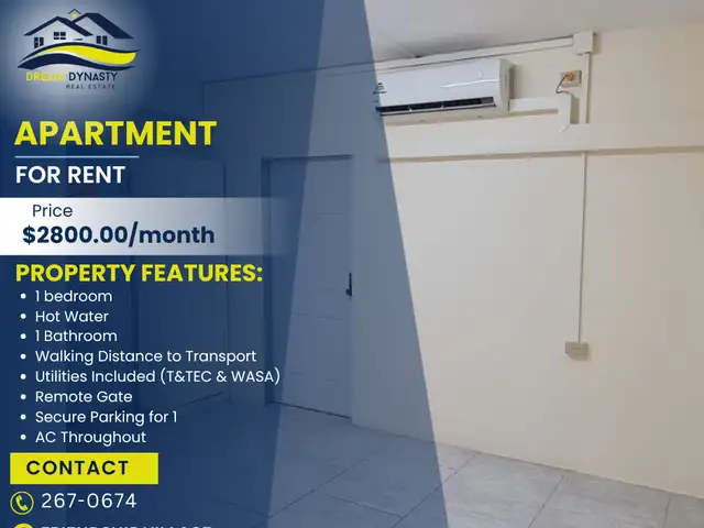 1-bedroom apartment in Friendship to rent, San Fernando