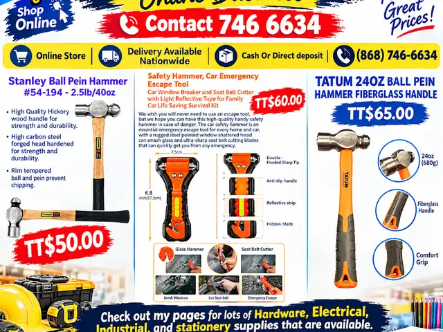 Hammer and Safety Hammer, Car Emergency Escape Tool, Couva