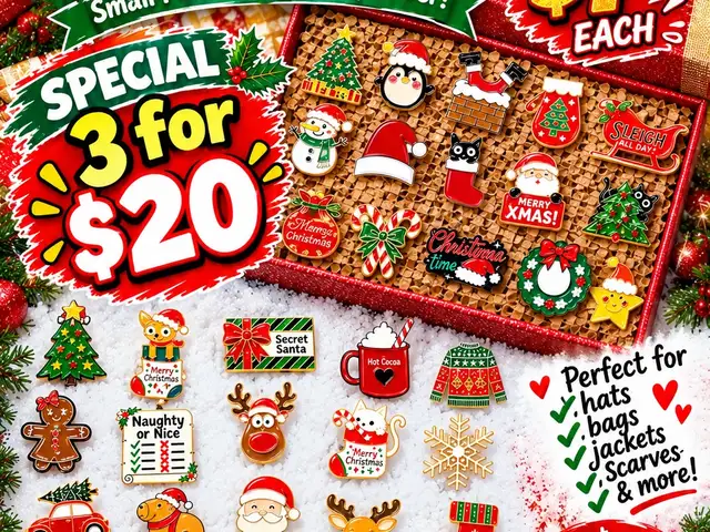 Christmas pins, Charlieville