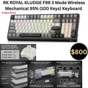 Royal Kludge F99 TRI Mode Keyboard, St. Augustine