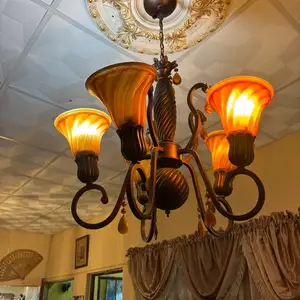 2 Chandelier lights used, Couva
