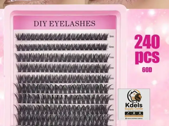 DIY Lash Extension Kit , Eyelashes,Lashes,Cluster Lashes 10-16mm Mixed Lengths W, Couva