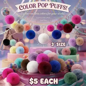 Puff ball keychains, Charlieville