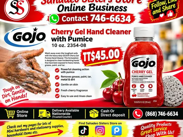 Gojo cherry Hand Cleaner 10 oz, Couva