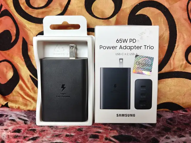 Authentic Samsung 65Watt PD Trio Power Adapter Model No.EP-T6530, San Juan