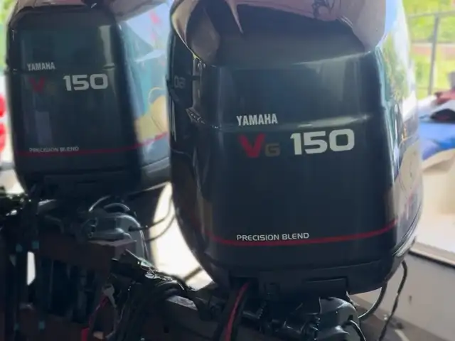 Counter rotation pair of Yamaha 150HP, Chaguanas